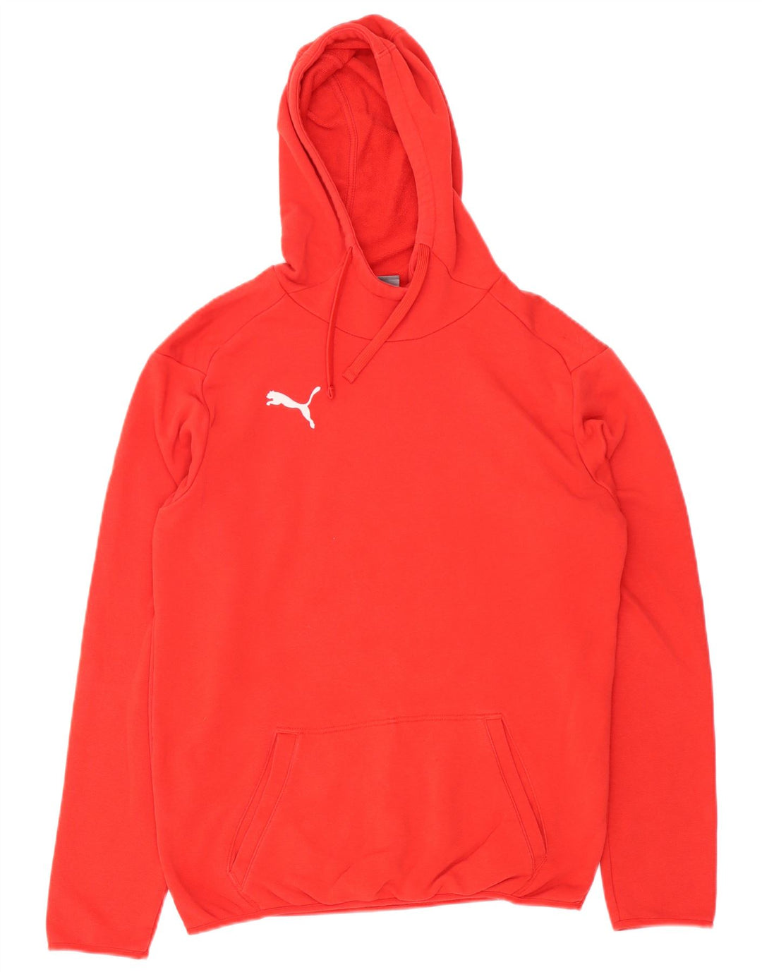 Męski sweter z kapturem PUMA, mały, czerwony, bawełniany