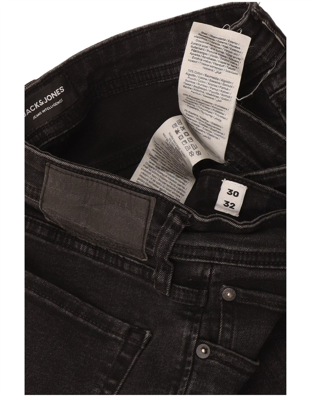 Męskie jeansy Jack & Jones GLENN Slim W30 L32 Szara bawełna