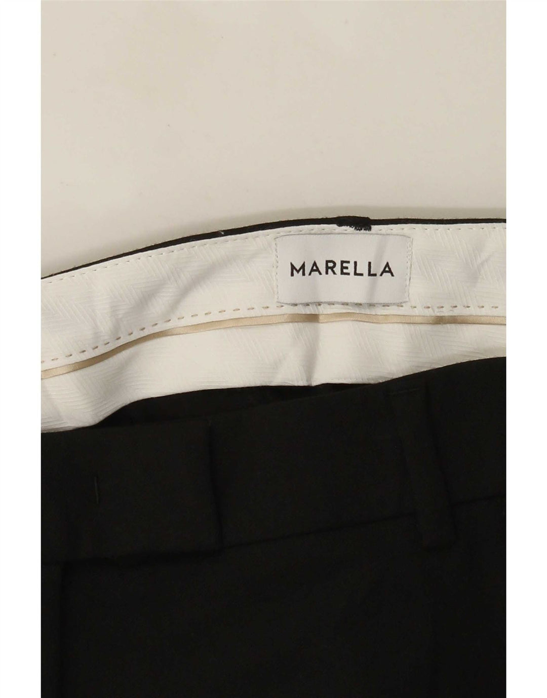 Damskie proste spodnie garniturowe Marella W30 L27 Czarne