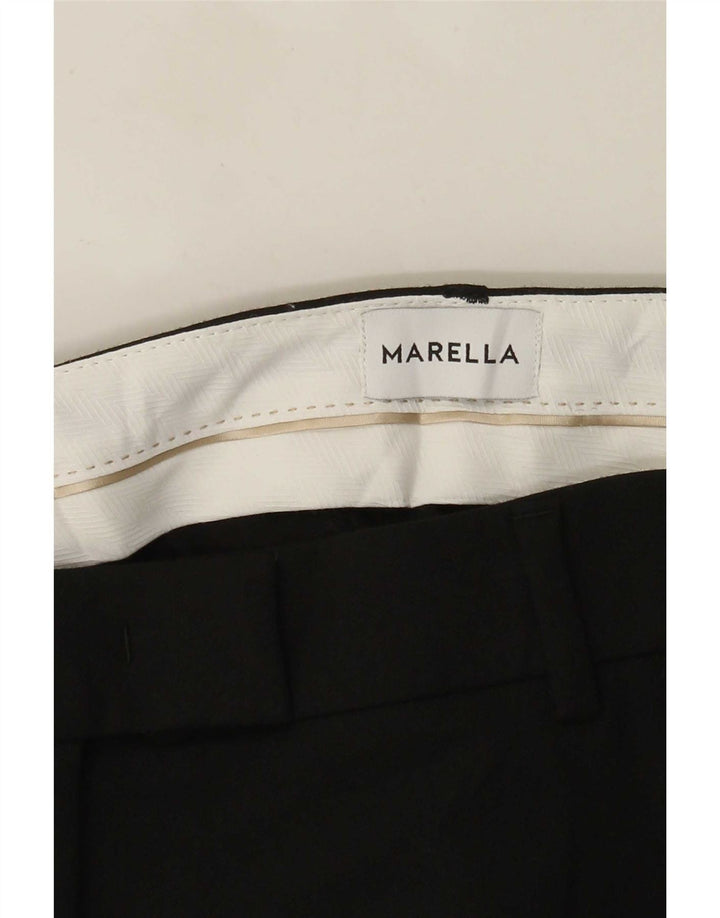 Damskie proste spodnie garniturowe Marella W30 L27 Czarne