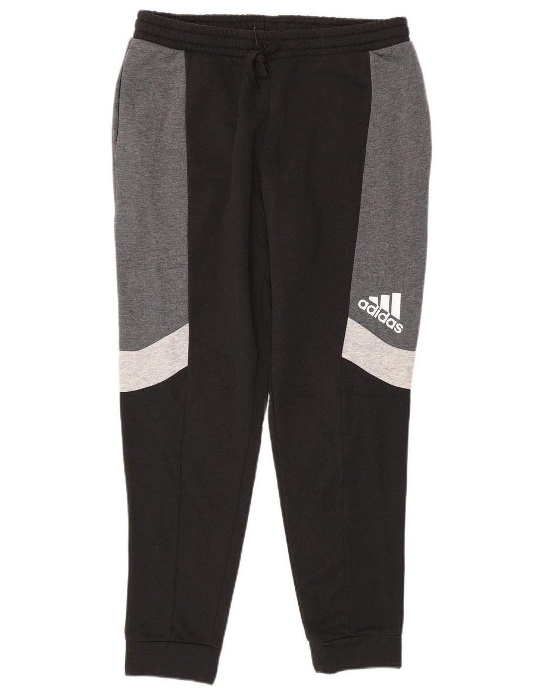 ADIDAS Mens Tracksuit Trousers Joggers Medium  Black Colourblock