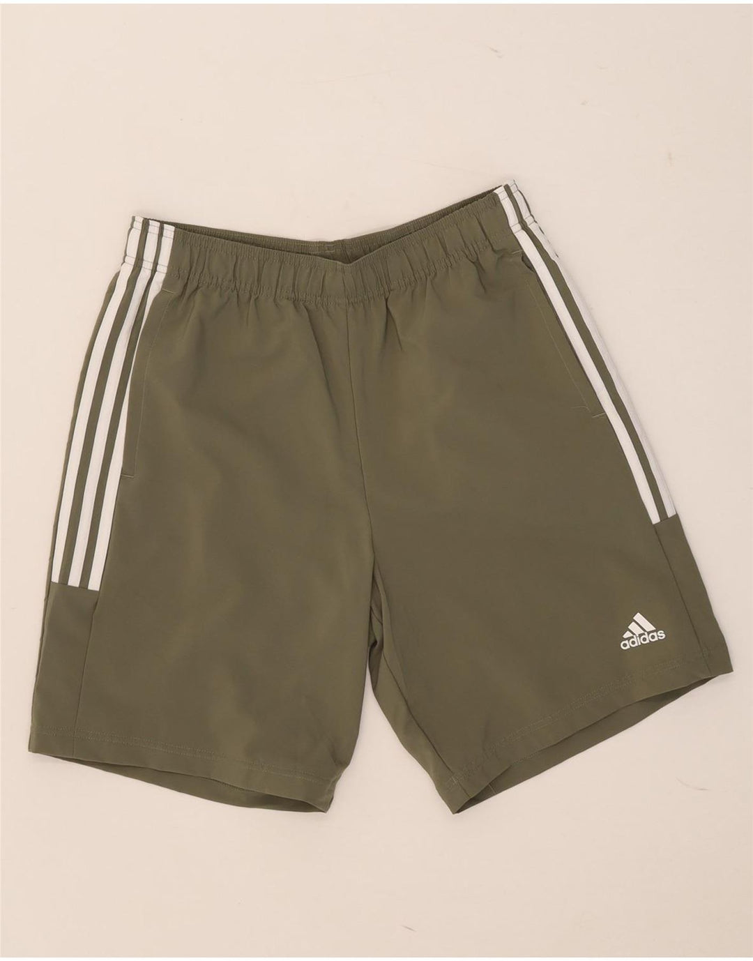 Męskie spodenki sportowe Adidas, średni khaki, poliester