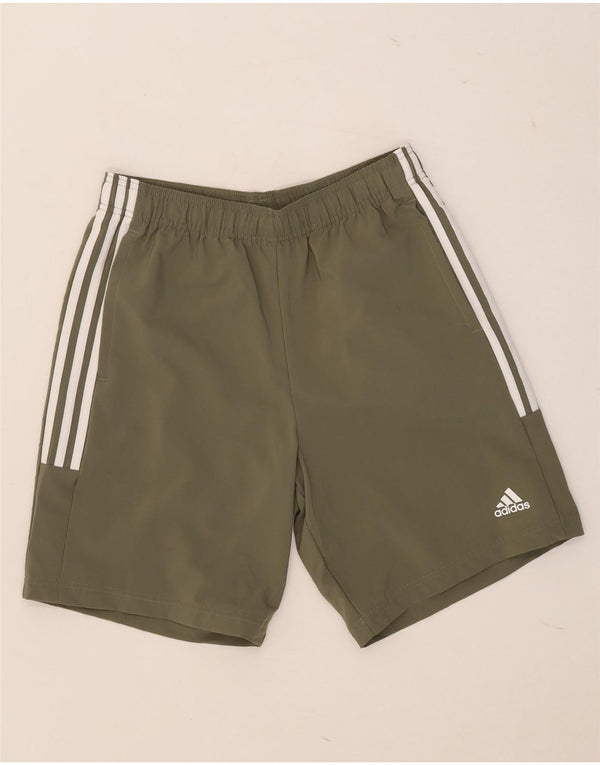 Męskie spodenki sportowe Adidas, średni khaki, poliester