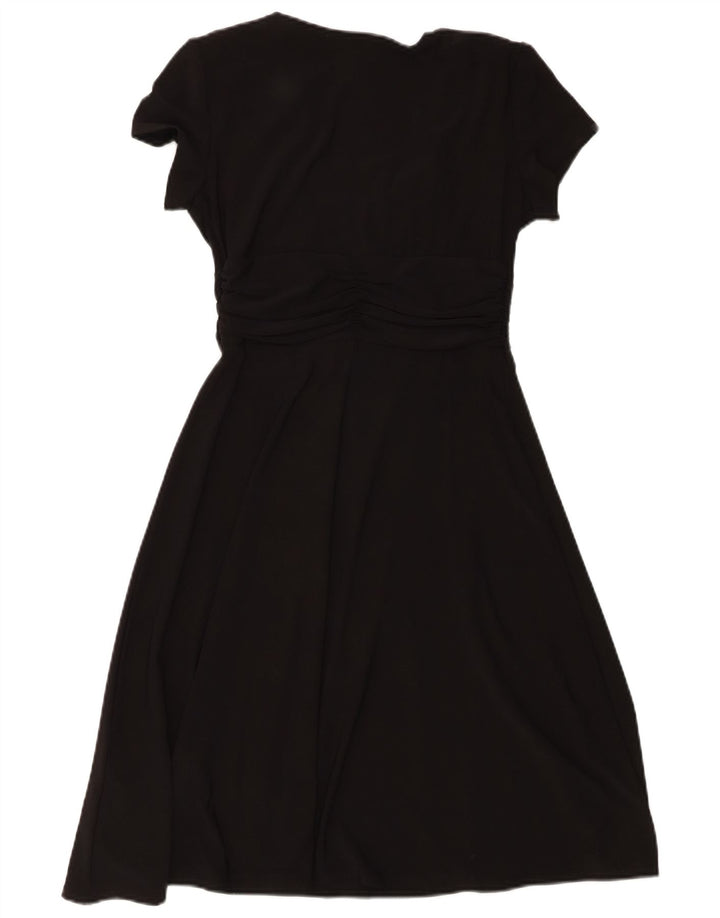 R&M RICHARDS Womens A-Line Dress UK 8 Small Black Polyester