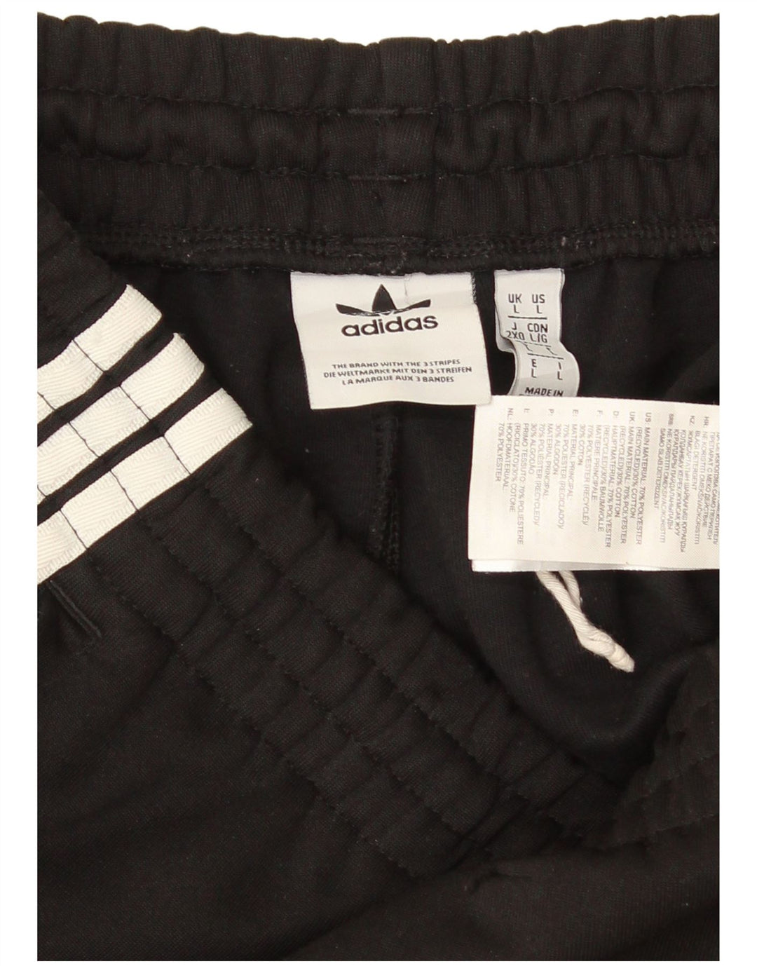 Męskie spodnie dresowe ADIDAS Joggery, duże, czarne, poliestrowe
