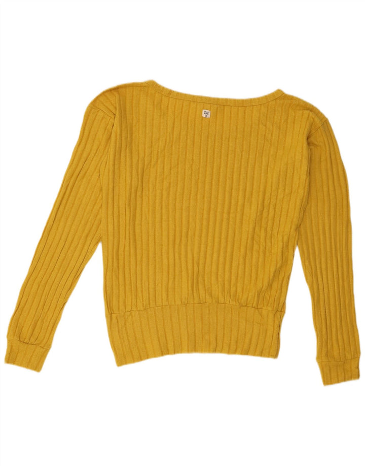 Damski top Billabong z długim rękawem, UK 16, duży, żółty poliester