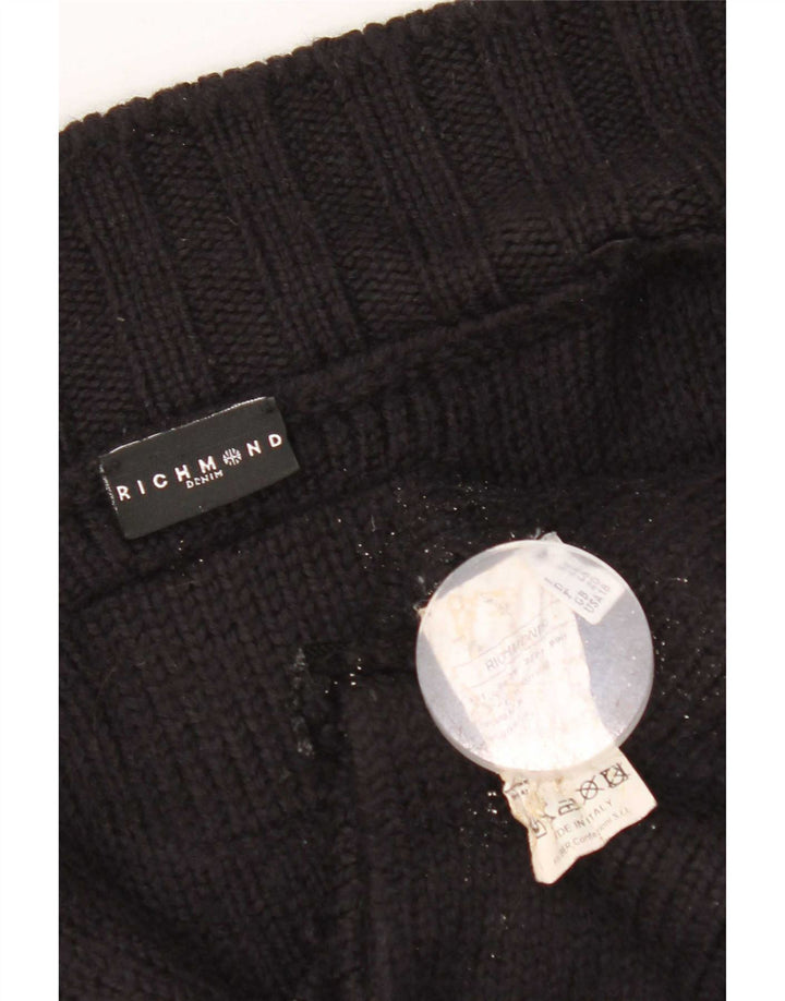 Sweter damski Richmond Cardigan UK 20 2XL Czarna wełna