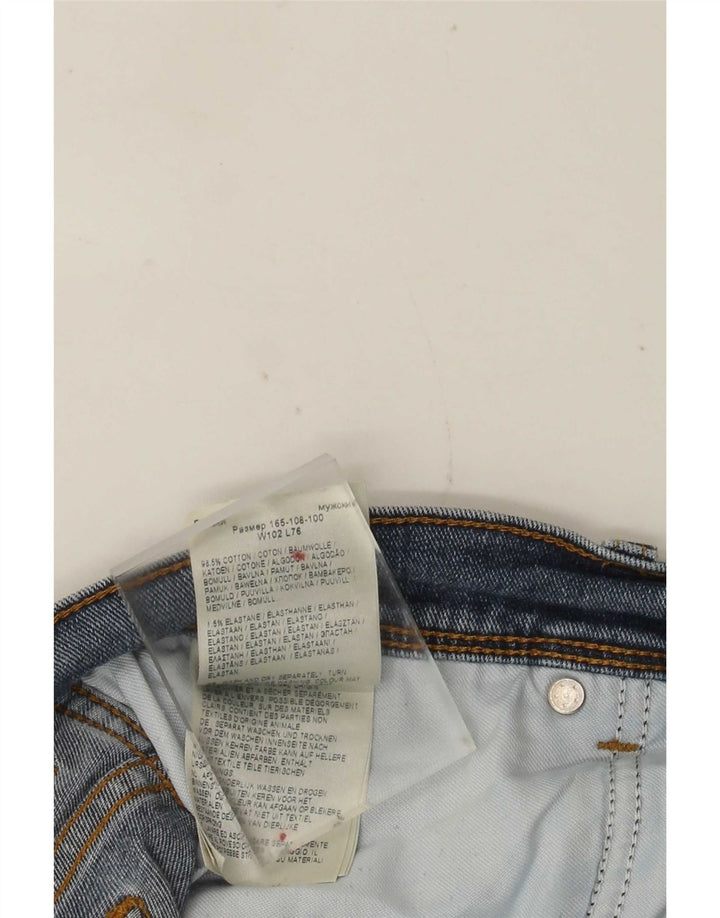 Męskie jeansy Wrangler Texas Straight W40 L30 Niebieskie bawełniane
