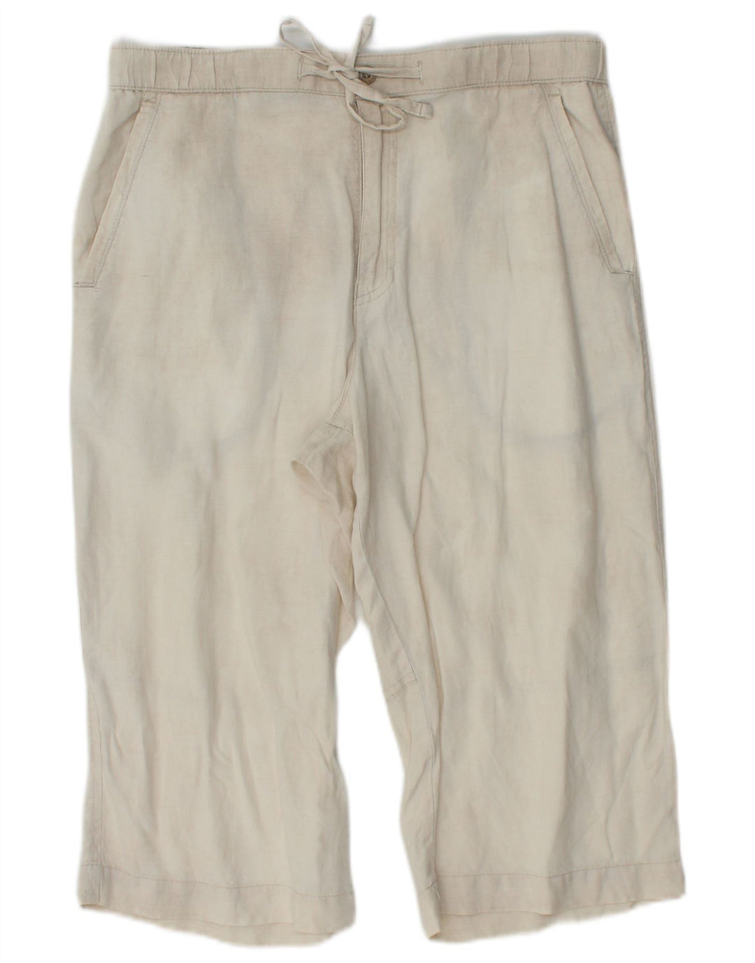 MARKS & SPENCER Męskie bermudy Blue Harbor W32 Średni beż lniany