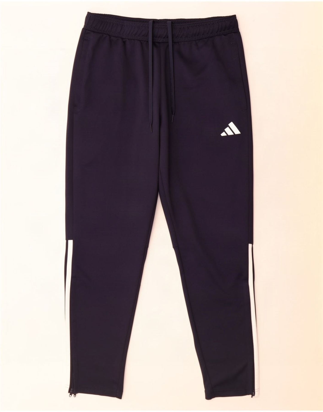 Męskie spodnie dresowe Adidas Aeroready, duże, granatowe, z poliestru