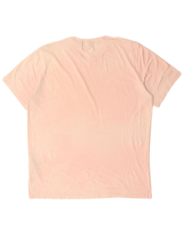 Męski T-shirt Dockers Slim Top, duży, różowy, bawełniany