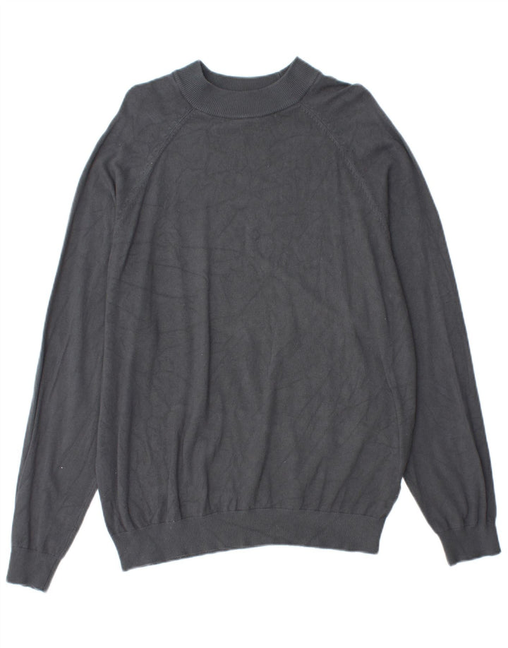 Sweter damski Zara z golfem UK 14, średnioszara wiskoza