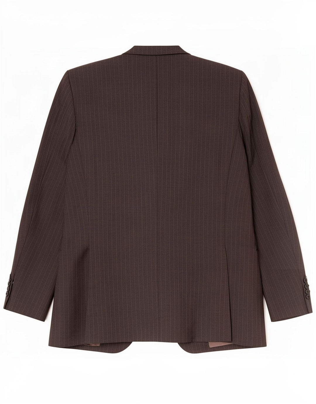 Trussardi Męska marynarka zapinana na 3 guziki IT 52 XL Szara w paski dziewicza wełna