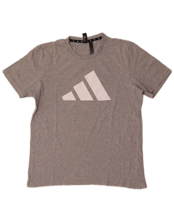 Męska koszulka graficzna Adidas Top Medium Grey