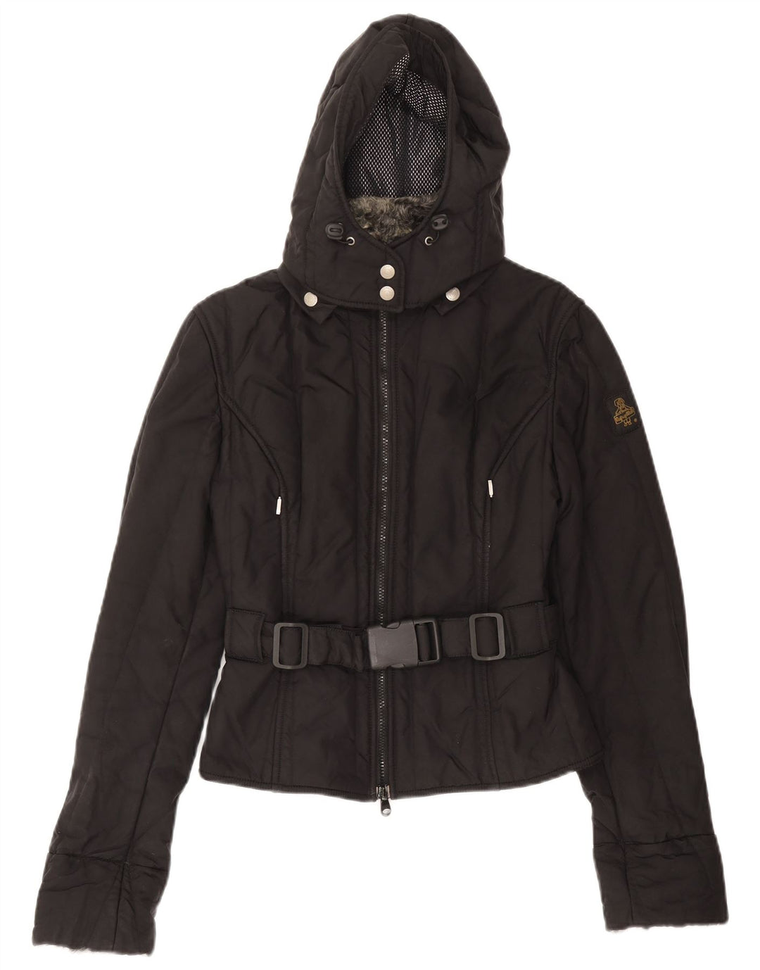 Kurtka wiatrówka damska Refrigiwear Cruz z kapturem UK 12, średnia czarna