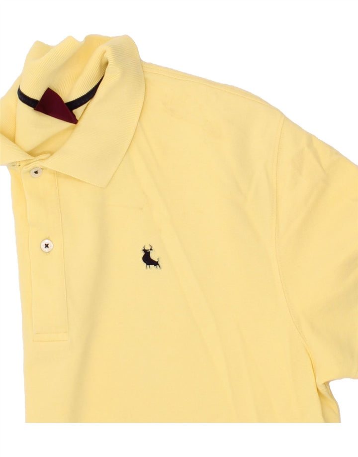 VINTAGE Mens Polo Shirt XL Yellow Vintage Vintage and Second-Hand Vintage from Messina Hembry 