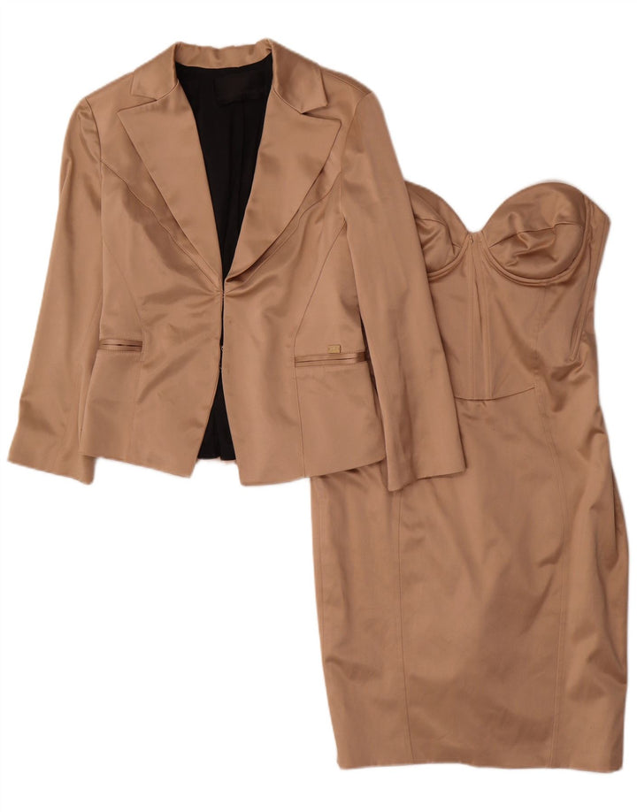 Damski zestaw 2-częściowy Elisabetta Franchi IT 44 Średni beżowy poliester