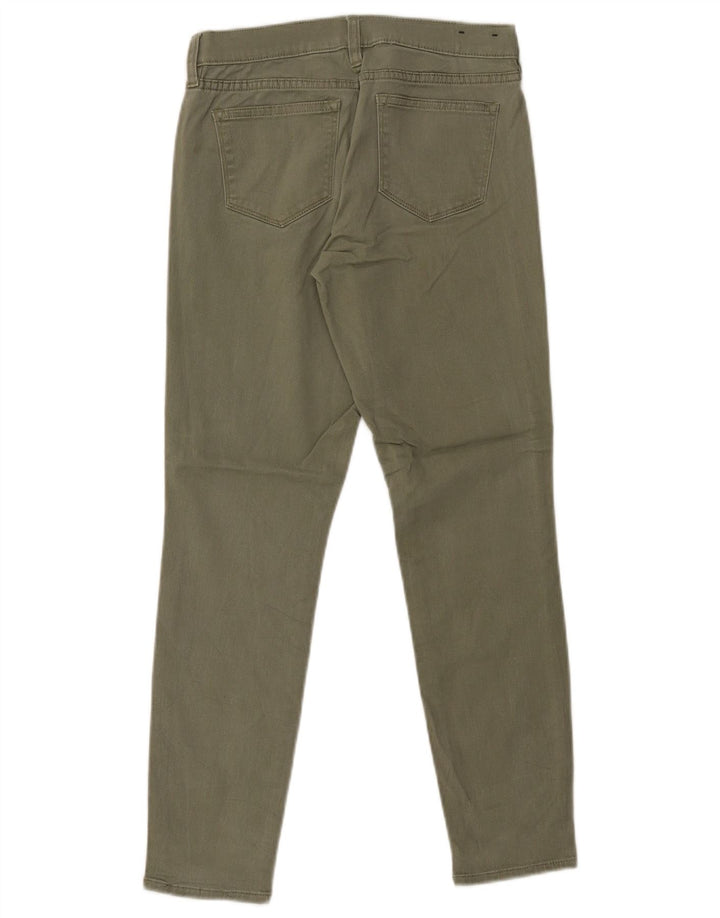 J. CREW Damskie wąskie spodnie codzienne W26 L27 Bawełna khaki