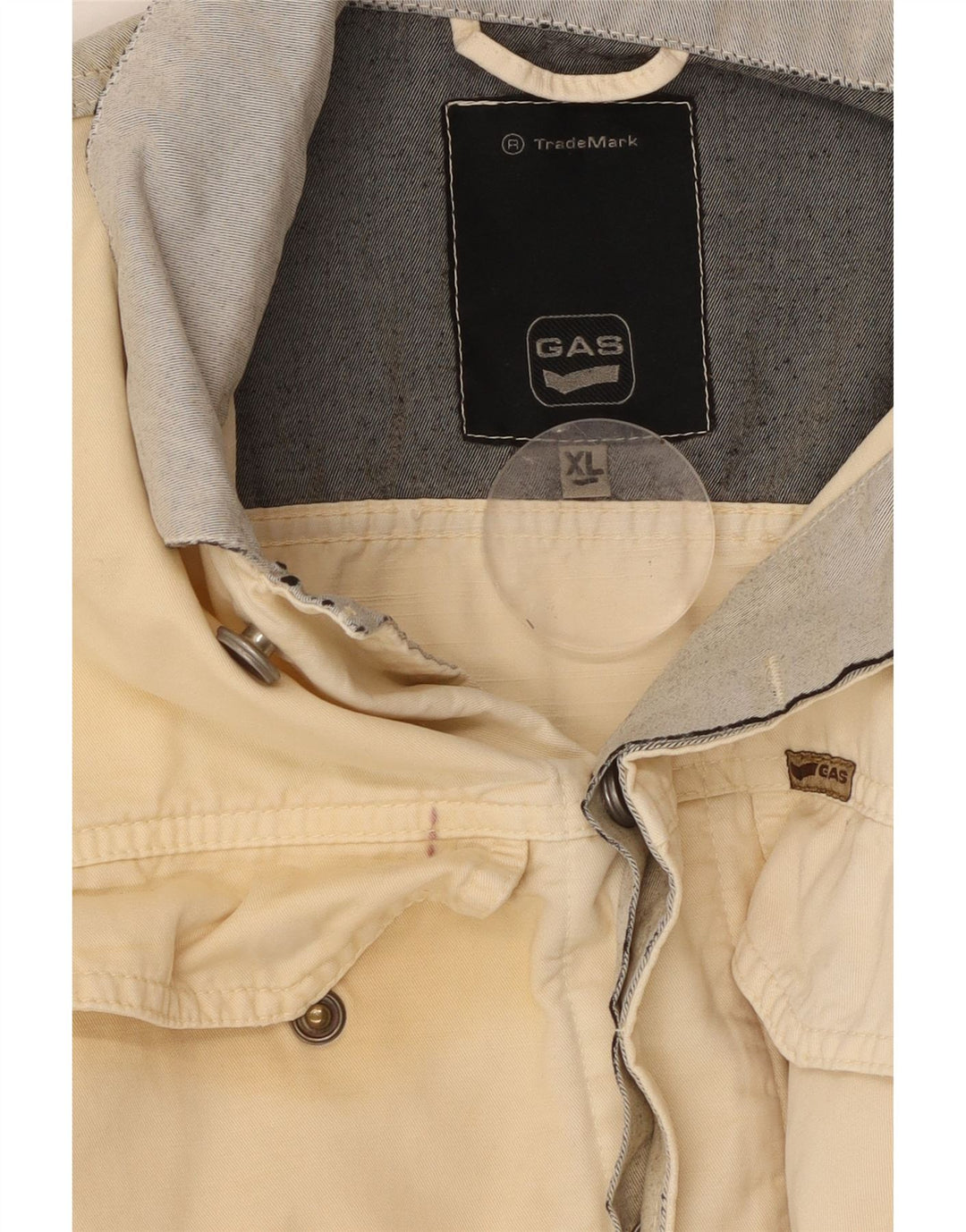 Damska kurtka dżinsowa GAS UK 18 XL w kolorze złamanej bieli