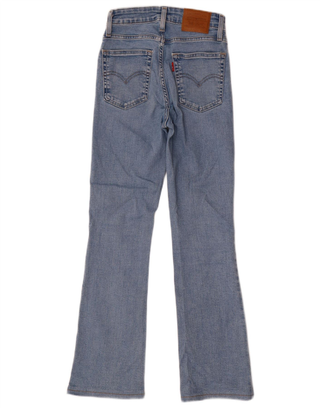 Damskie dżinsy Levi's 725 z wysokim stanem Bootcut W24 L28 Niebieska bawełna