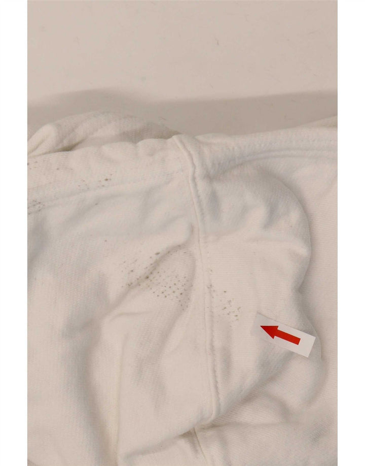 Męski sweter z kapturem Levi's z grafiką, średniej wielkości, biały, bawełniany