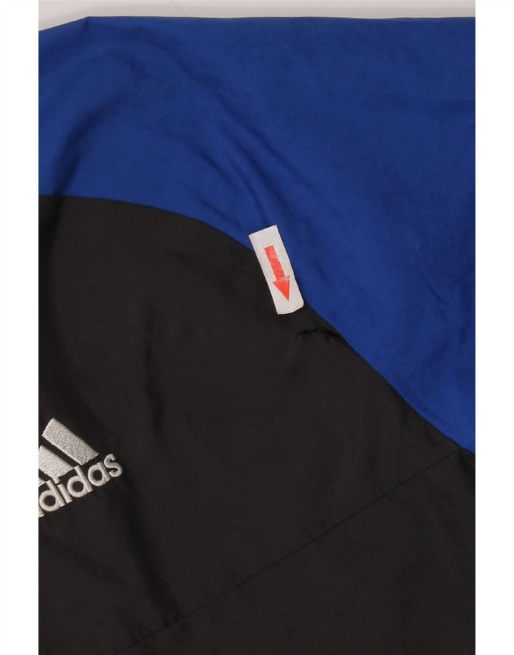 Adidas Chłopięca Kurtka Wiatrówka 9-10 Lat Czarny Kolorowy Poliester