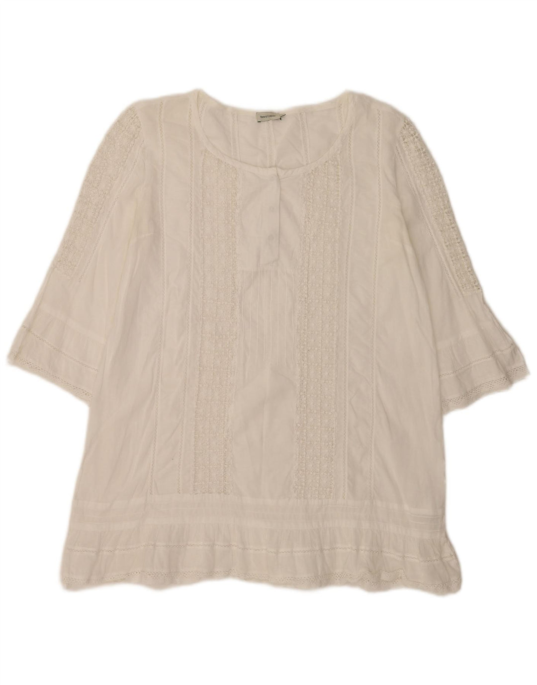 Damska tunika oversize z rękawem 3/4 Henry's IT 40 Small White
