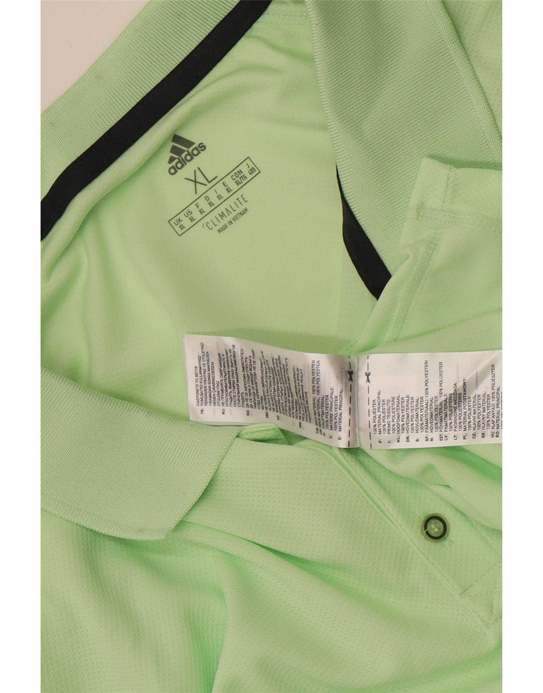 Adidas Męska koszulka polo Climalite XL Zielony poliester