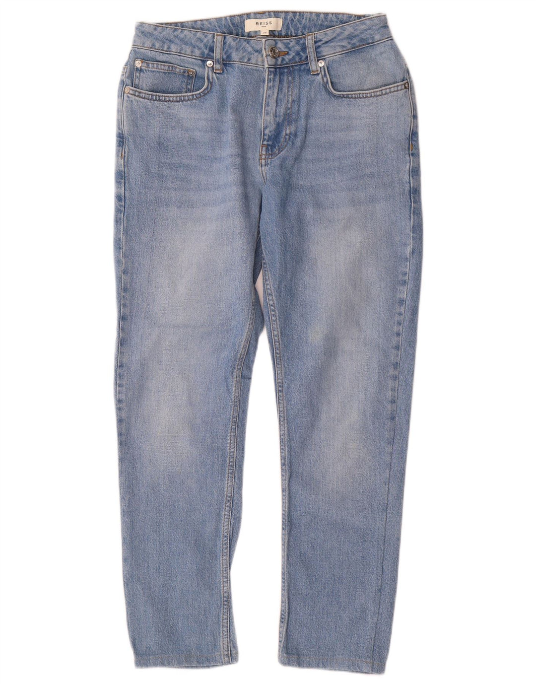 Damskie jeansy zwężane Reiss W28 L27 Niebieskie