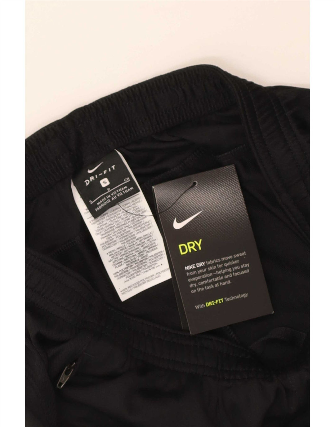 Męskie spodnie dresowe Nike Dri Fit, małe, czarne, poliestrowe