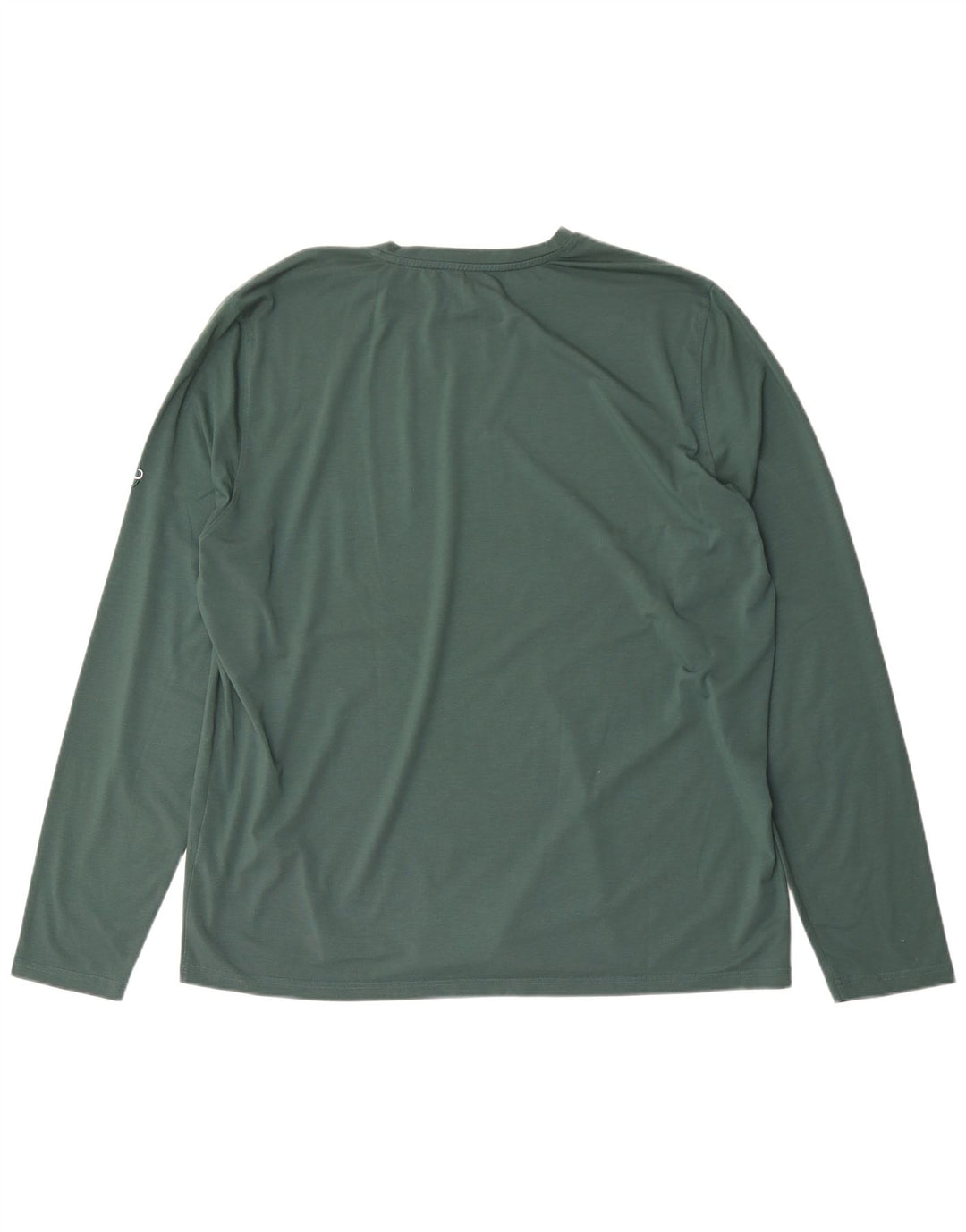 Męski top graficzny Mammut z długim rękawem 2XL, zielony poliester
