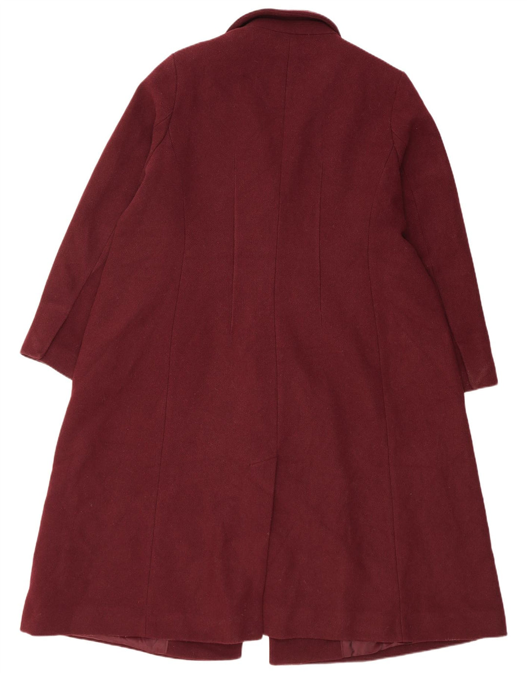 Marks & Spencer Damski płaszcz dwurzędowy UK 20 2XL Burgundowy poliester