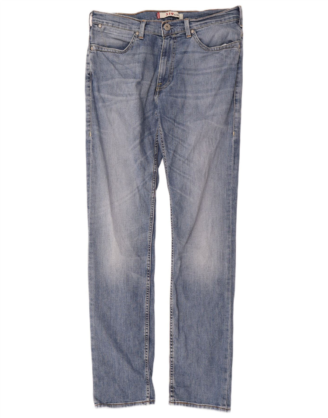 Męskie jeansy LEVI'S 519 Slim W34 L34 Niebieska bawełna