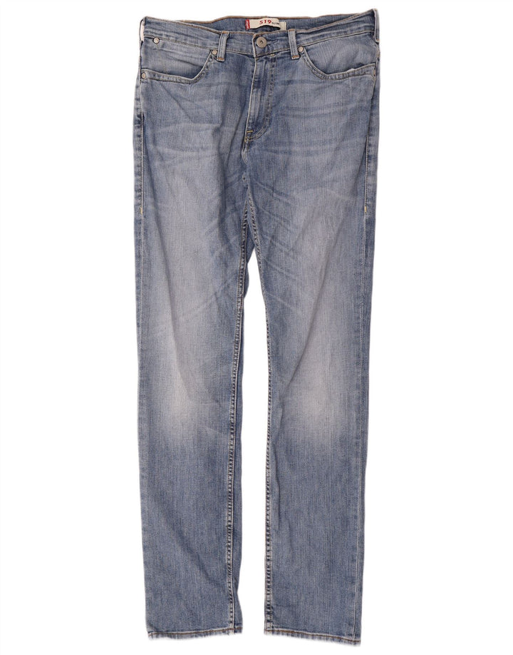 Męskie jeansy LEVI'S 519 Slim W34 L34 Niebieska bawełna