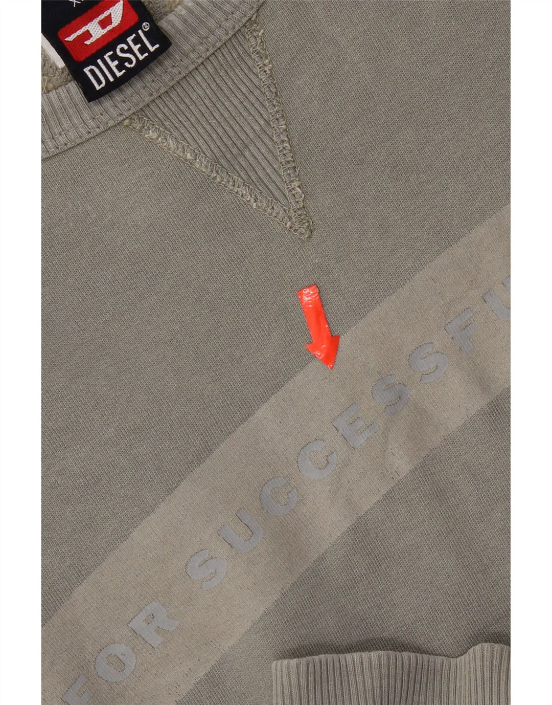 Męska bluza z grafiką Diesel XL, szara