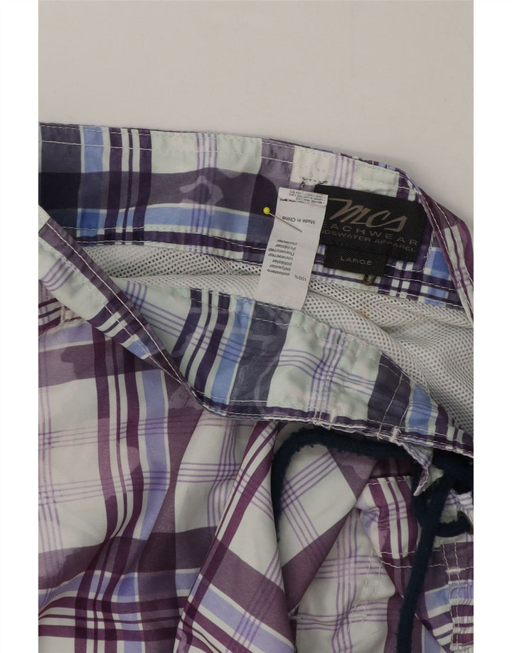 Męskie spodenki kąpielowe MARLBORO CLASSICS, duża, wielokolorowa krata