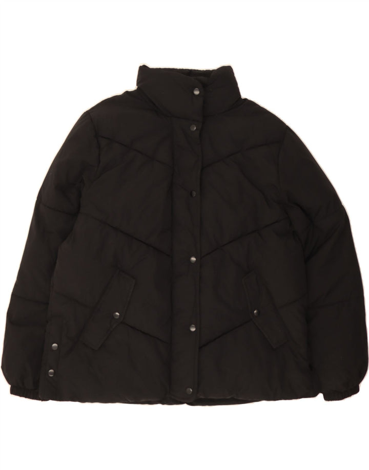 WAREHOUSE Womens Oversized Padded Jacket UK 12 Medium Black Nylon Vintage Warehouse and Second-Hand Warehouse from Messina Hembry 