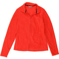 MARKS & SPENCER Womens Fleece Jacket UK 12 Medium Red Polyester Vintage Marks & Spencer and Second-Hand Marks & Spencer from Messina Hembry 