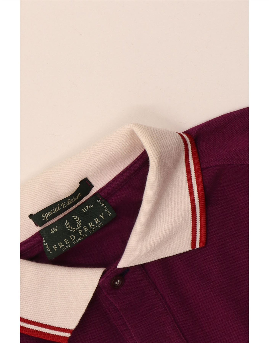 Męska koszulka polo do rugby Fred Perry w wersji specjalnej, w duże bordowe paski