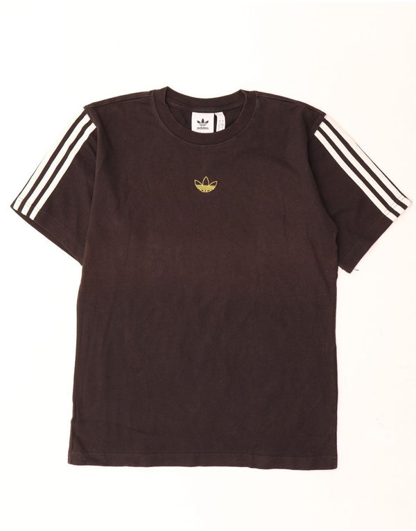 Adidas Męska Koszulka Top Mała Czarna Bawełna