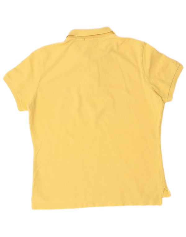 Damska koszulka polo Ralph Lauren Skinny UK 18 XL, żółta bawełna