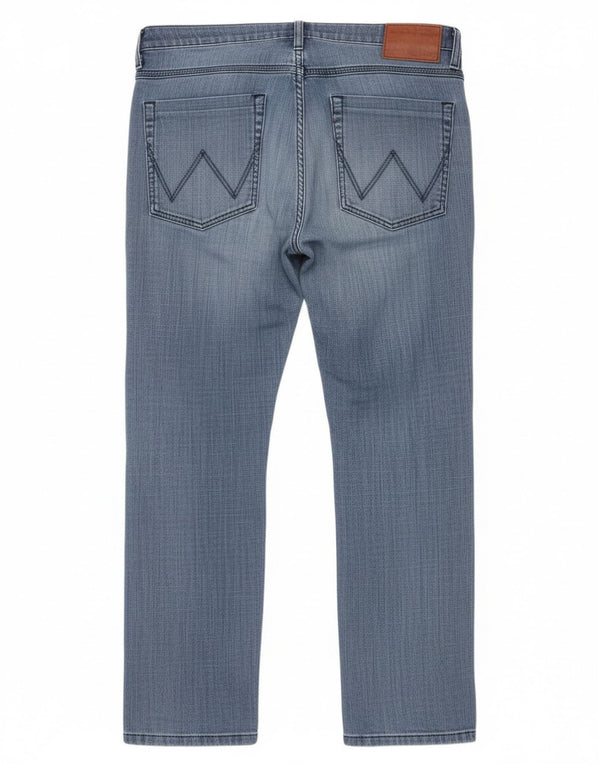 Damskie dżinsy Wrangler Arizona Straight W35 L32 Niebieskie bawełniane