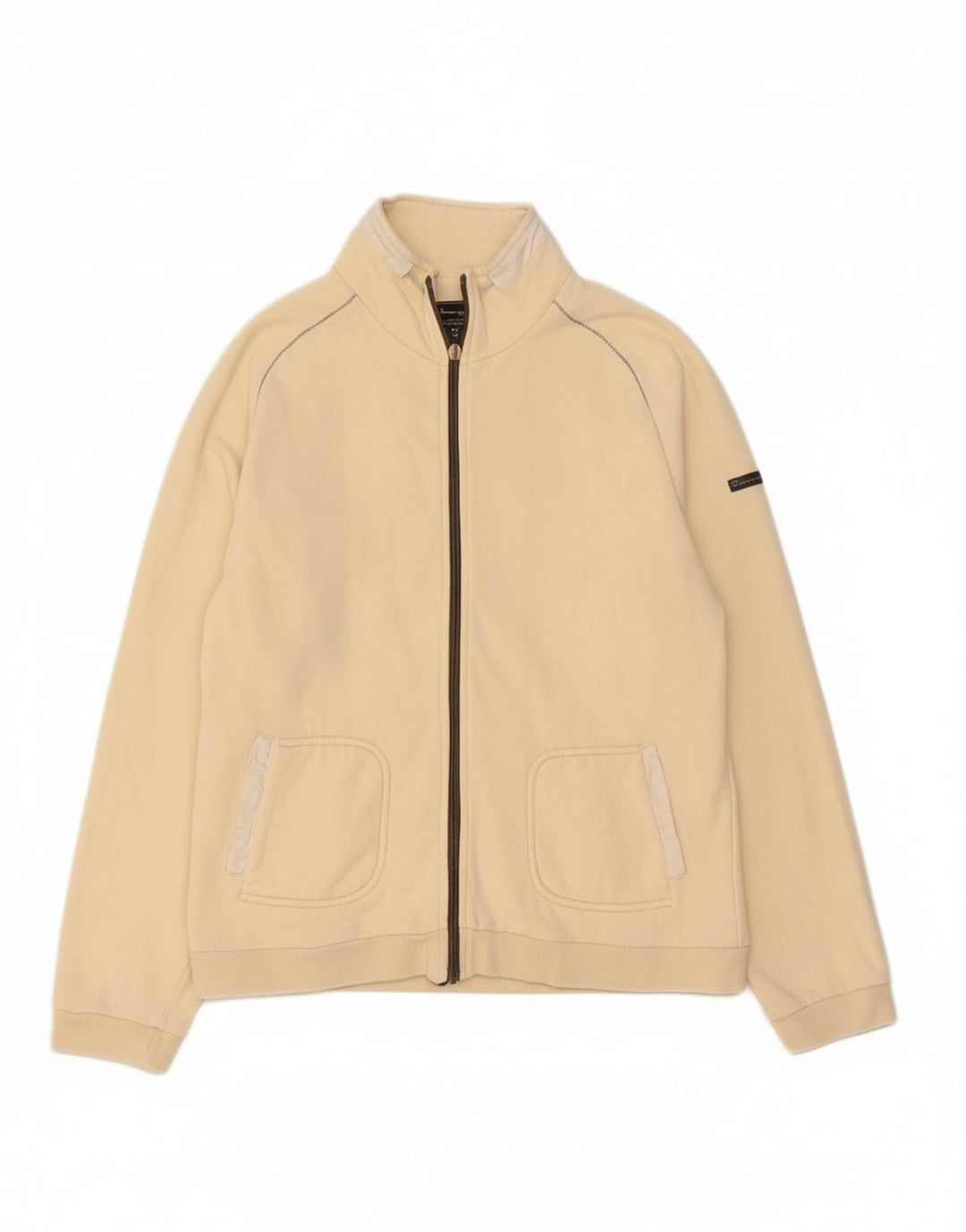 CHAMPION Womens Tracksuit Top Jacket UK 14 Large Yellow