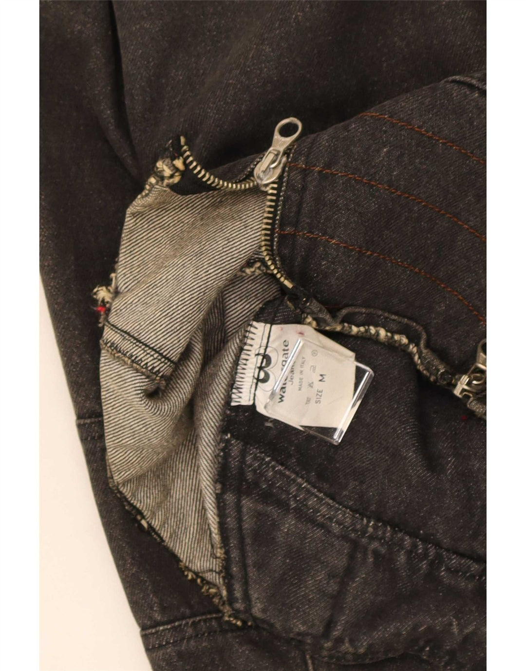Damska kurtka motocyklowa typu oversize w stylu vintage, oversize UK 14, średnia czarna bawełna