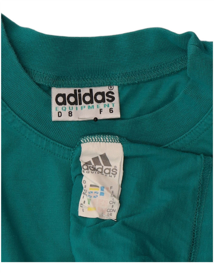 Adidas Męskie Topy Z Długim Rękawem UK 44/46 Duży Niebieski
