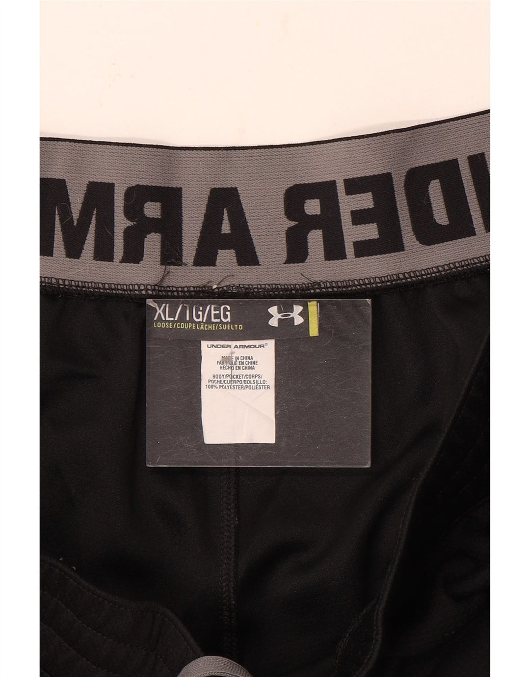 Męskie spodnie dresowe Under Armour XL, czarne, poliestrowe