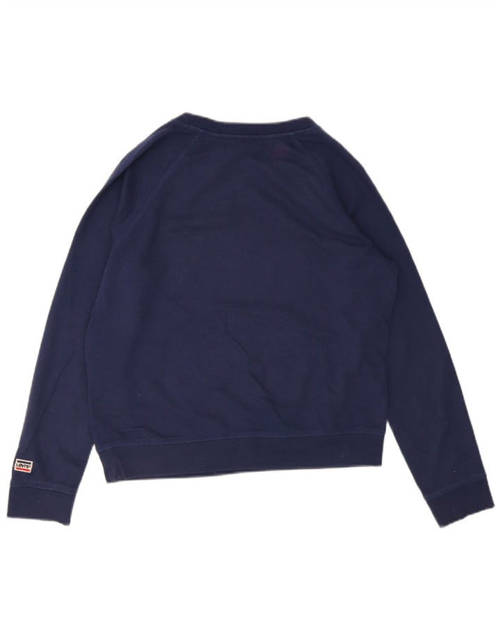 Damska bluza Levi's Graphic Jumper UK 14 Średni granatowy, bawełniany