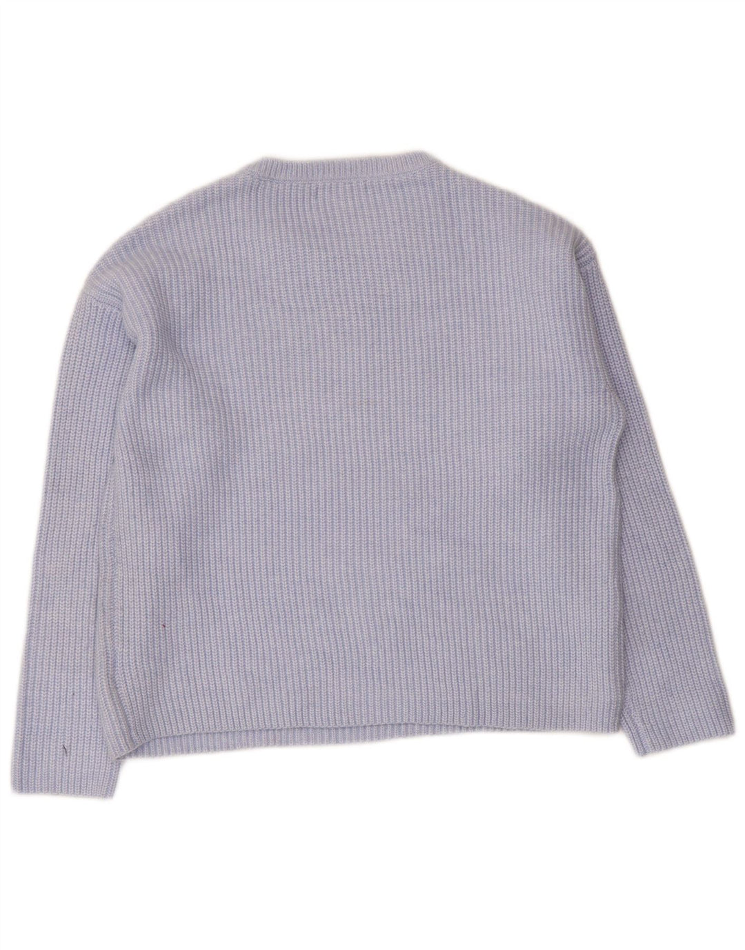 Marks & Spencer Damski sweter z okrągłym dekoltem, UK 14, średni niebieski poliester