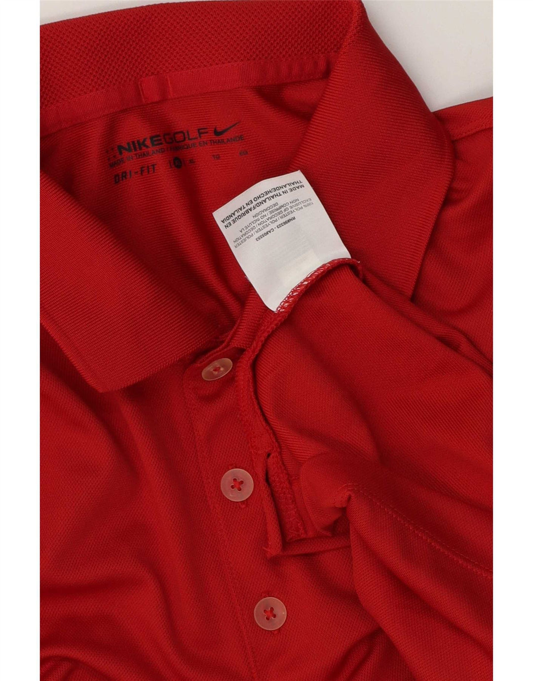 Męska koszulka polo Nike Dri Fit XL, czerwona, poliestrowa