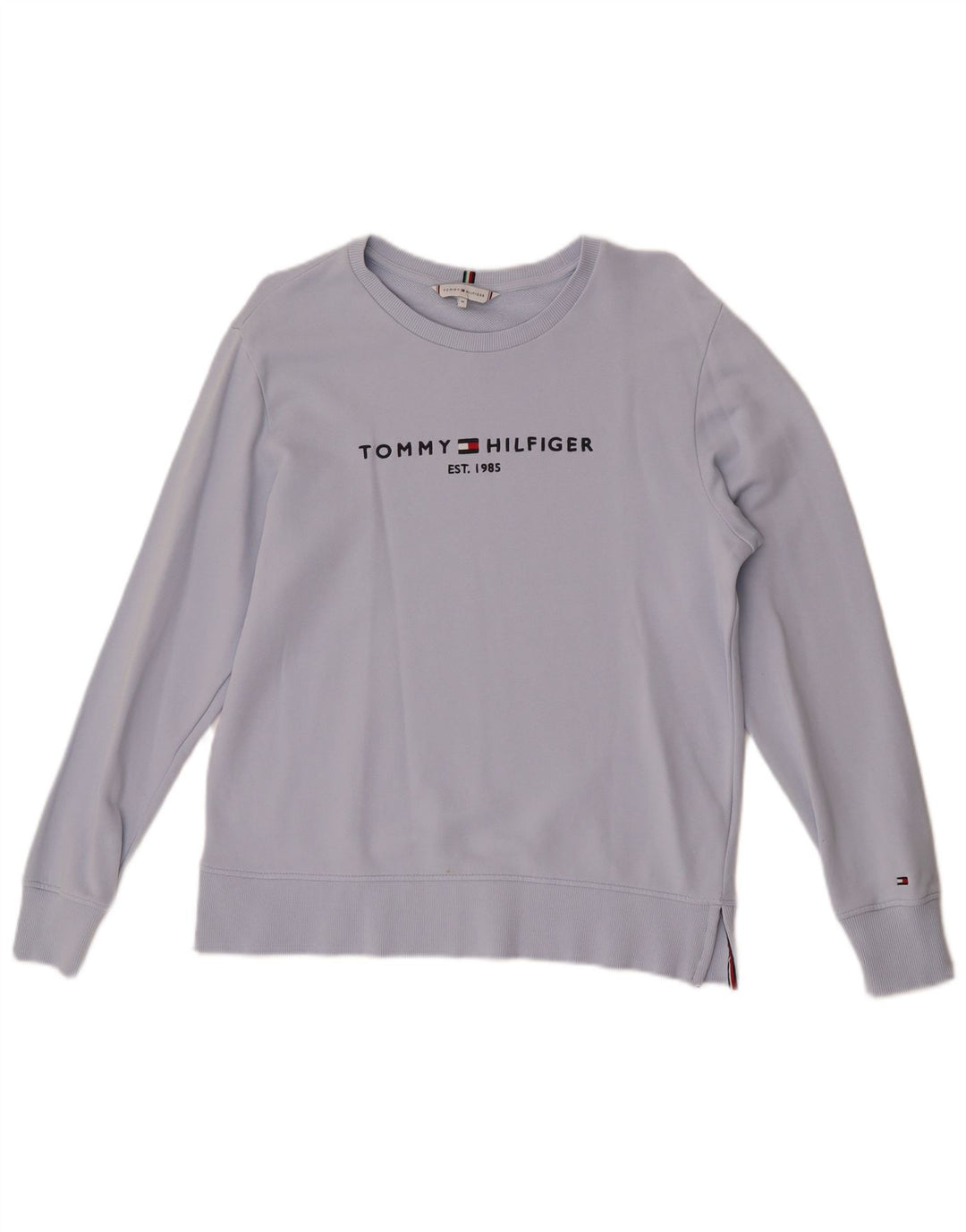 Damska bluza z grafiką Tommy Hilfiger UK 14, średnia niebieska bawełna